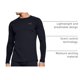 thumbnail image 2 of Remera Under Armour ColdGear Base 2.0 para Hombre Negra, 2 of 2