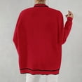 thumbnail image 6 of Plus Size Knit Cardigan Sweater Open Front Long Sleeve Pocket Outwear Cozy Casual Loose Fit Jacket For Fall Winter Fashion Women Casual Dress Sweater Long Sleeve Hoodie Womens Long Hooded Sweatshirt, 6 of 9