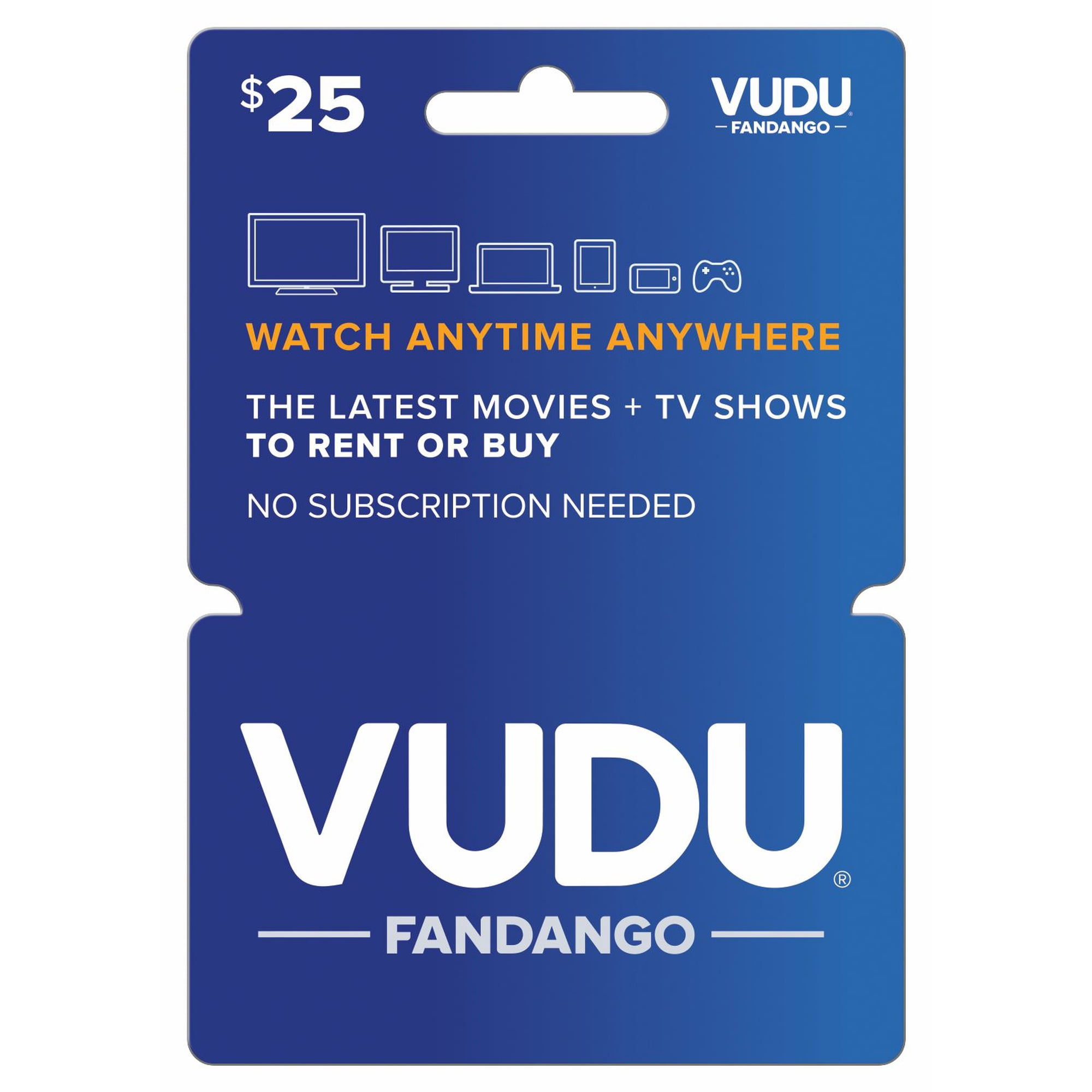 VUDU Tarjeta de Regalo, Libros, PelÃculas y Tarjetas de Regalo de MÃºsica