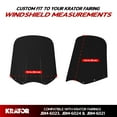 thumbnail image 2 of Krator 15" Blackout Replacement Motorcycle Windshield, Motorcycle Windscreen, Chip-Resistant Fairing Windshield For Krator Windshield Headlight Fairing Kit, 2 of 9