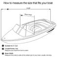 thumbnail image 5 of LADYGYM 20Ft-22Ft Waterproof Boat Cover Trailerable Pontoon/V-Hull Fishing Heavy Duty Uv Resistant All-Weather Protection for Boat Storage Transport Outdoor,Black, 5 of 13