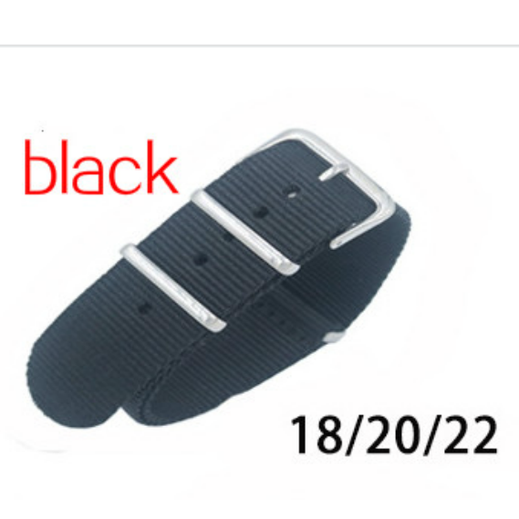 16 Correa De Nylon Colorida 18 20 22 Mm De Ancho De La Otan Reloj Pulsera Tejida Zulu Banda Hebilla Tela Precio Bajo