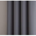 thumbnail image 4 of Nicole Premium Solid Thermal Insulated Draperies - Blackout Window Grommet Curtain Panel with Tiebacks (Panel Pair 38" W x 108" L, Light Grey), 4 of 5