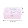 thumbnail image 4 of MasteelfCA Tinplate Storage Box with Lock Desktop Storage Box Tinplate Box Desktop Organizer, 4 of 9