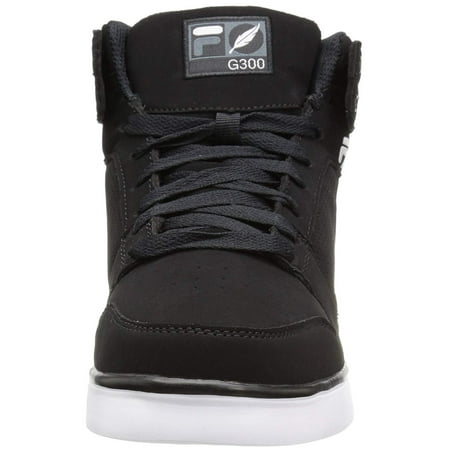 Fila Mens G300 Figueroa Classic Hi Top Leather Sneaker Black Fila Mens G300 Figueroa Classic Hi Top Leather Sneaker Black