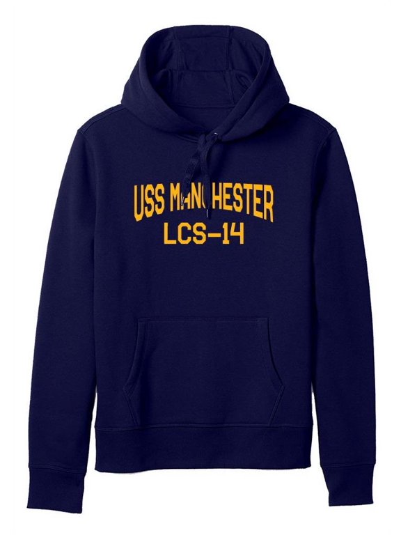 USS Manchester LCS-14 Independence Littoral Combat Ship Naval Warship Standard Size Pullover Hoodie