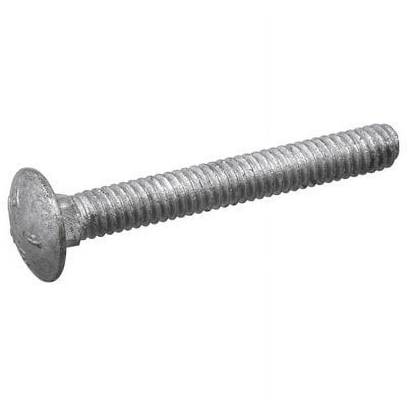 Carriage Bolt, Zinc-Plated Steel, 3/8-16 x 5 In., 50-Pk. - 240186