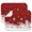 Red Christmas Snowflake-2, variant on Red Christmas Snowflake Pattern Dish Drying Mat for Kitchen 1 Pack, Ultra Absorbent Microfiber Dishes Drainer Mats,16x18in(41x46cm)