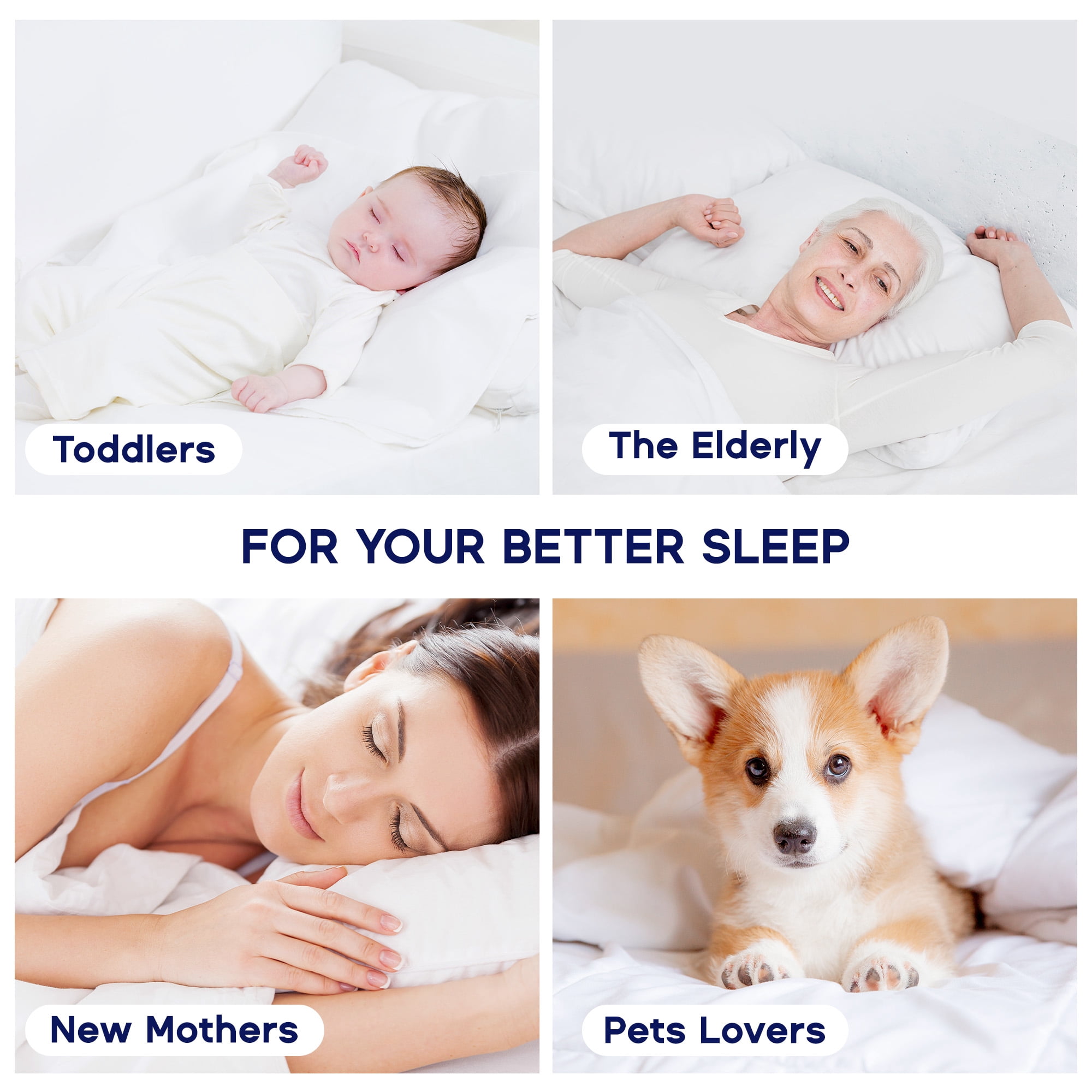 Sleep Zone Queen Size Cooling Mattress Topper, Premium Zoned Cool Mattress Pad Cover, Padded Mattress Protector Breathable Washable, Deep Pocket 8-21" (Gray, Queen)