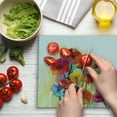thumbnail image 3 of Flower Cutting Board, Gerbera Bouquets Romantic Floral Arrangement Blossom Side of the Nature, Decorative Tempered Glass Cutting and Serving Board, Large Size, Red Yellow, by Ambesonne, 3 of 5