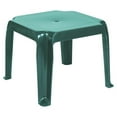 thumbnail image 2 of Home Square Square Resin Patio Side Table in Green - Set of 2, 2 of 3