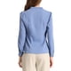 thumbnail image 3 of CAMISA DE BOTONES DE MANGA LARGA EN V ELEGANTE PARA MUJERES CHIC XL AZUL, 3 of 7