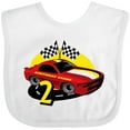 thumbnail image 3 of Inktastic Race Car 2nd Birthday Boys Baby Bib, 3 of 4