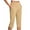 Khaki 2, variant on BLVB Dressy Capri Pants for Women High Waist Stretch Womens Dress Capris Pants for Summer with Pockets Work Casual