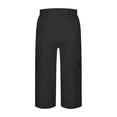 thumbnail image 5 of Only Moment Women's Lightweight Hiking Cargo High Waist Trousers with Pockets Casual Lounge Black,4XL, 5 of 7