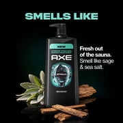 AXE Body Wash All-Day Fresh Shower Gel Apollo Sage & Cedarwood Men's Body Wash With Odor-Busting Prebiotics ,32 fl oz Pump