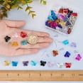 thumbnail image 5 of 1 Box 12 Colors 24 Pairs Butterfly Beads Charms Earrings Kit Transparent Crystal Glass Beads Earrings Making Kit for Jewelry Making kit DIY Bracelet Necklace Women Beginners Adults, 5 of 7