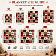 thumbnail image 2 of Red Green Checkered Blanket, Throw Christmas Blanket Snowman Tree Plaid Throw Blanket for Women Men, 2 of 5