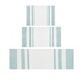 thumbnail image 5 of Madison Park Reversible Bathroom Rug, 100% Cotton, Absorbent, Aqua, 27" x 45", 5 of 6
