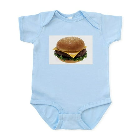 

CafePress - Cheeseburger Love Infant Bodysuit - Baby Light Bodysuit Size Newborn - 24 Months