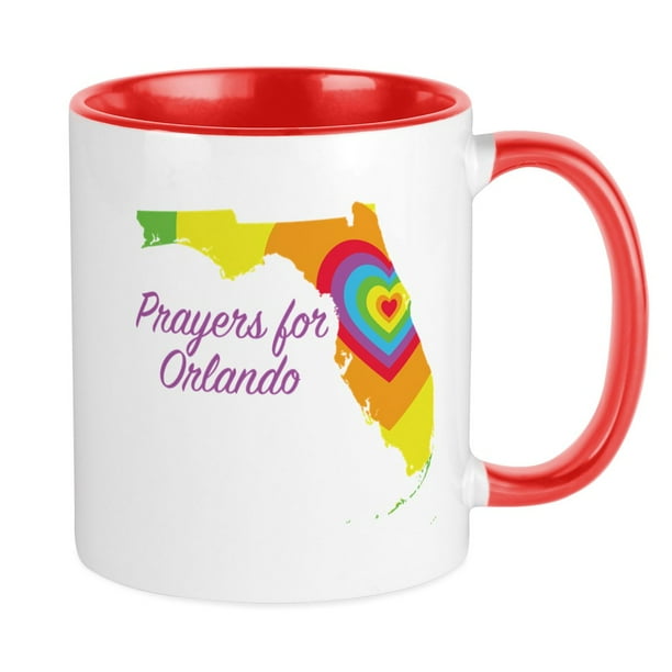 CafePress - Prayers For Orlando Mug - Ceramic Coffee Tea Novelty Mug Cup 11 oz CafePress - Prayers For Orlando Mug - Ceramic Coffee Tea Novelty Mug Cup 11 oz