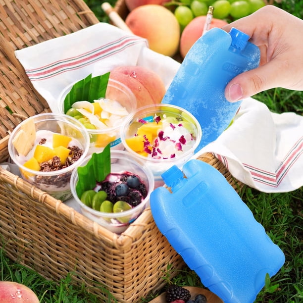 unbranded 8Ud Bolsas De Hielo Flexibles Para Enfriador Reutilizables Con Portátil Y Fácil Mantenimiento