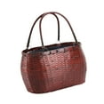 thumbnail image 5 of hengtong Bamboo Woven Tote Bag Casual Pouch Handwoven Handbag for A, 5 of 9