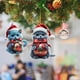 thumbnail image 1 of Colgante de árbol de Navidad - Adorno para coche con cristales brillantes, decoración navideña para casa y coche, set de 1, 1 of 4