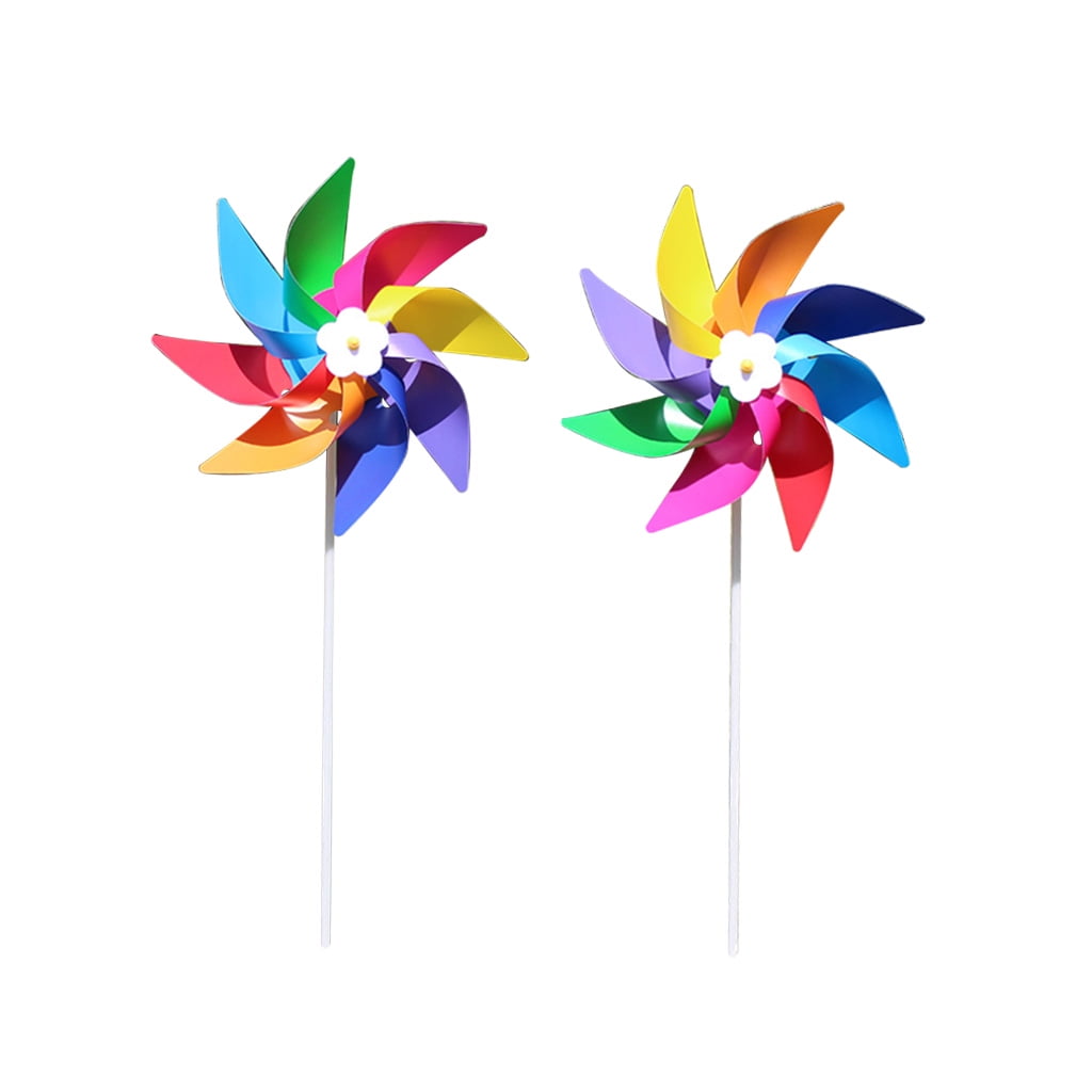 Outanaya 100pcs Toys Miniature Windmill Wind Spinners for Garden Windmill  Toy for Kids DIY Pinwheels Mini Windmill Colourful Pinwheels Windwill Toy