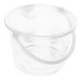thumbnail image 6 of LOLIPPYY Outdoor Transparent Plastic Bucket with Handle Portable Reusable Water Holder, 6 of 8