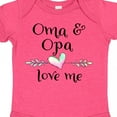 thumbnail image 4 of Inktastic Oma and Opa Love Me- Heart Grandchild Boys or Girls Baby Bodysuit, 4 of 5