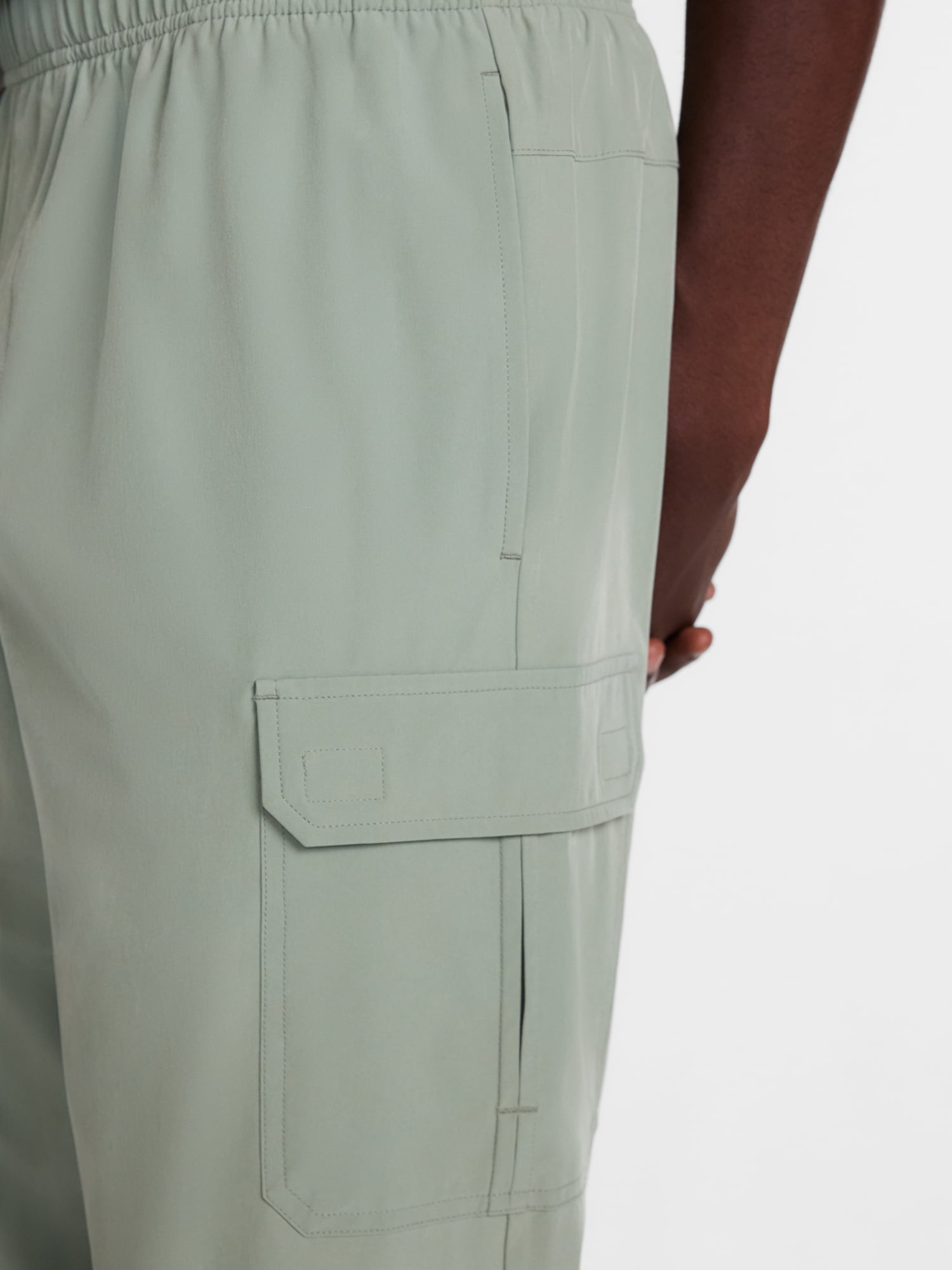 Athletic Works Woven Cargo Open Hem Active Pants, Men's Sizes S-4XLT