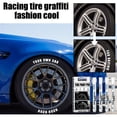 thumbnail image 2 of White Tire Paint Marker For Car Tire Lettering 4 Pack Permanent Tire Paint Pens With Weatherproofs Ink Designed To Last On Car Tires And Many Other Materials10ml, 2 of 4