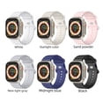 thumbnail image 2 of La correa de Apple es adecuada para AppleWatch 8.ª generación Ultra/4567 Correa de silicona con ocho hebillas marinas, 2 of 4