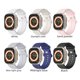 thumbnail image 2 of La correa de Apple es adecuada para AppleWatch 8.ª generación Ultra/4567 Correa de silicona con ocho hebillas marinas, 2 of 4
