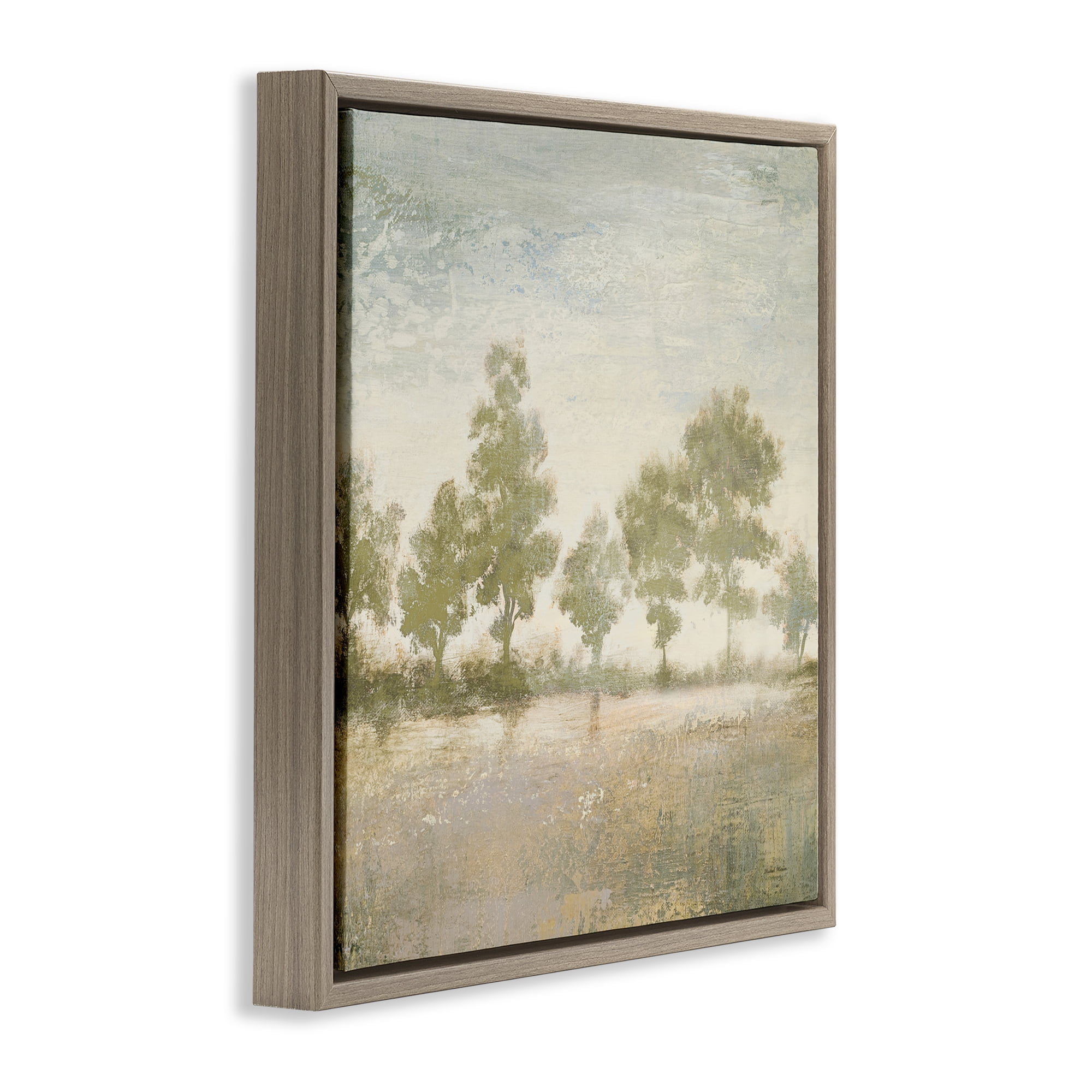 Stupell Industries Forest Light Landscape Brown Framed Floater Canvas Wall Art, design by Michael Marcon