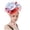 Multicolor, variant on Women Wedding Fascinators Hats Feather Bridal Cocktail Hat Hair Clip Church Banquet Mesh Elegant Fascinators 1 PC Multicolor One Size