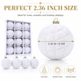 thumbnail image 3 of KuKeDi 12 Pack Christmas Ornaments Balls, 2.36 Inch Flocked Christmas Tree Decorations, 3 of 10