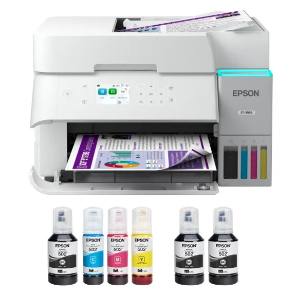 Epson EcoTank Wireless All-in-One Colour Supertank Printer with 2 Bonus Black Ink Bottles