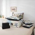 thumbnail image 6 of Homewish Rustic Winter Snowman Bedding Comforter Set 7pcs, Christmas Farmhouse Cabin Queen Bedding Sets, Western Festival Reversible Queen Sheet Sets, Breathable Home Decor, 6 of 8