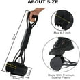 thumbnail image 2 of Pooper Scooper for Large & Medium, Small Dogs, Foldable Long Handle, Sturdy and Durable Great for Gravel, Grass, Concrete & Yard Spade, Easy to use Clean & Portable High Strength Material-Black, 2 of 7