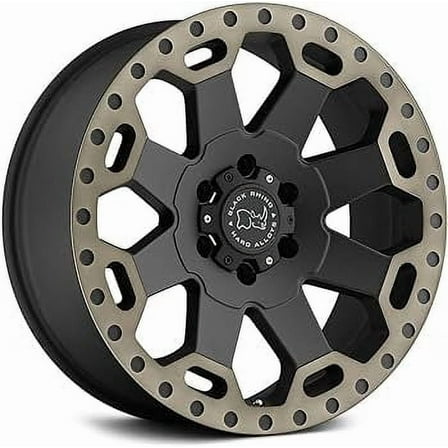 Black Rhino Warlord 17X9 8X165.1 -12Et 78.1Cb Matte Black W/ Machined Dark Tint Wheel