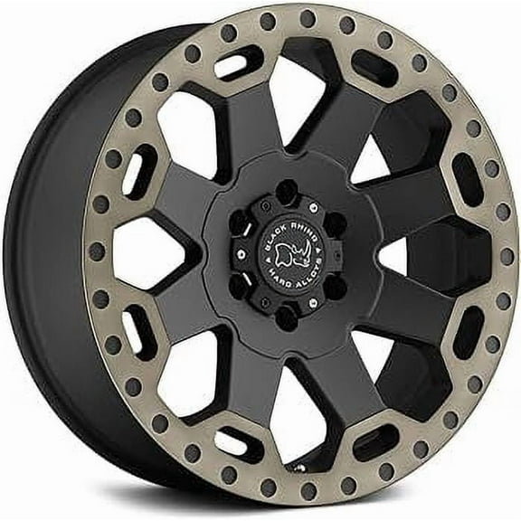 Black Rhino Warlord 17X9 8X165.1 -12Et 78.1Cb Matte Black W/ Machined Dark Tint Wheel