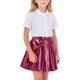 thumbnail image 1 of Faldas plisadas para niñas Color sólido Partido de baile brillante Falda de moda casual para niños Faldas de baile para niñas, 1 of 9