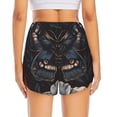 thumbnail image 4 of Uemuo Midnight Butterfly Floral Dream Pattern Women's Athletic Shorts High Waisted Running Shorts with Liner Pockets Gym Elastic Workout Shorts-XX-Large, 4 of 9