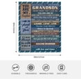 thumbnail image 5 of Grandsons Gifts from Grandma/Grandpa/Grandparents/Nana, Gifts for Grandsons, Grandson Birthday Graduation Gift, to My Best Grandson Gift Throw Blanket 60"x50", 5 of 6