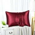 thumbnail image 5 of Yeetfub Imitation Silk Pure Color Ding Pillowcase Envelope Pillow Cases Pillow, 5 of 7