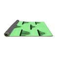 thumbnail image 2 of Ahgly Company Indoor Rectangle Solid Emerald Green Modern Area Rugs, 7' x 9', 2 of 4