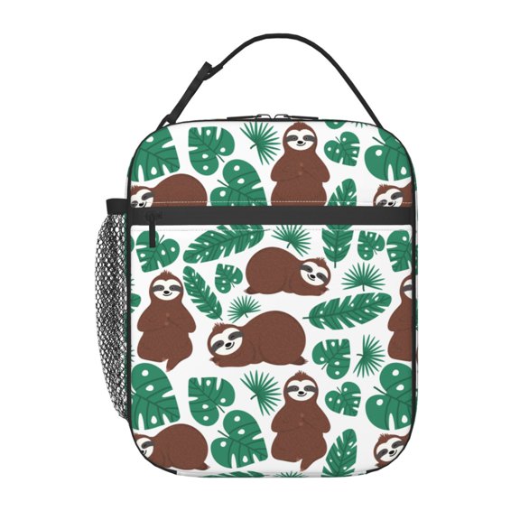 Sloth Insulated Lunch Bag Lunchbox For Women Men, Portable Leakproof Cute Tote Cooler Meal Bag, Reusable Lunch Container For Work/Office/Picnic/Travel