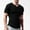 Black, variant on Mens Shirts Casual Qiggri Men Casual Fashion Short Sleeve Solid Pullover V-Neck Sports Tank Muscle Shirts For Men